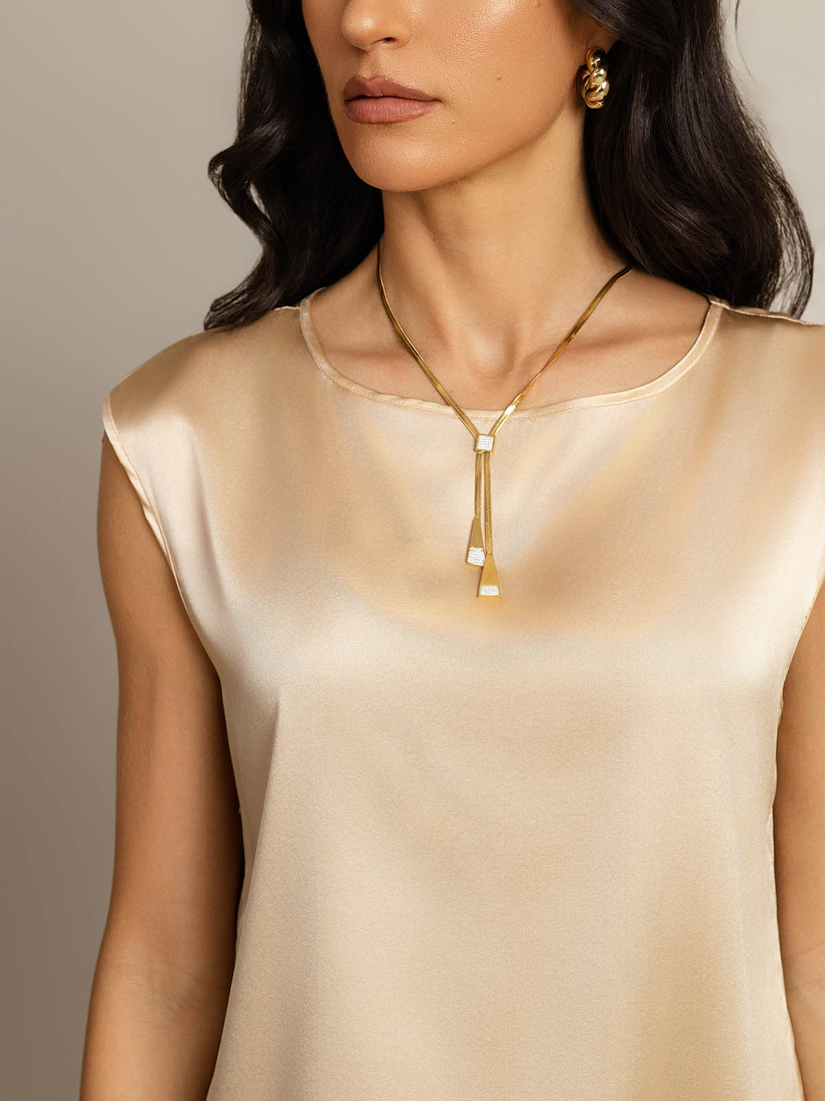 19Momme Silk Cap Sleeve Blouse
