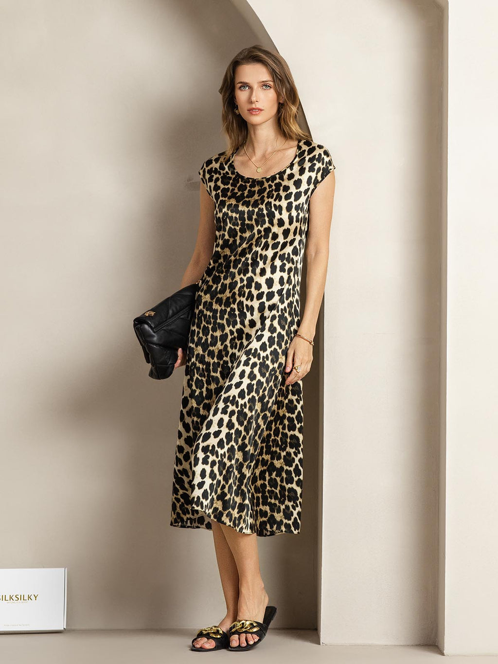 19Momme Silk U-neck Sleeveless Dress