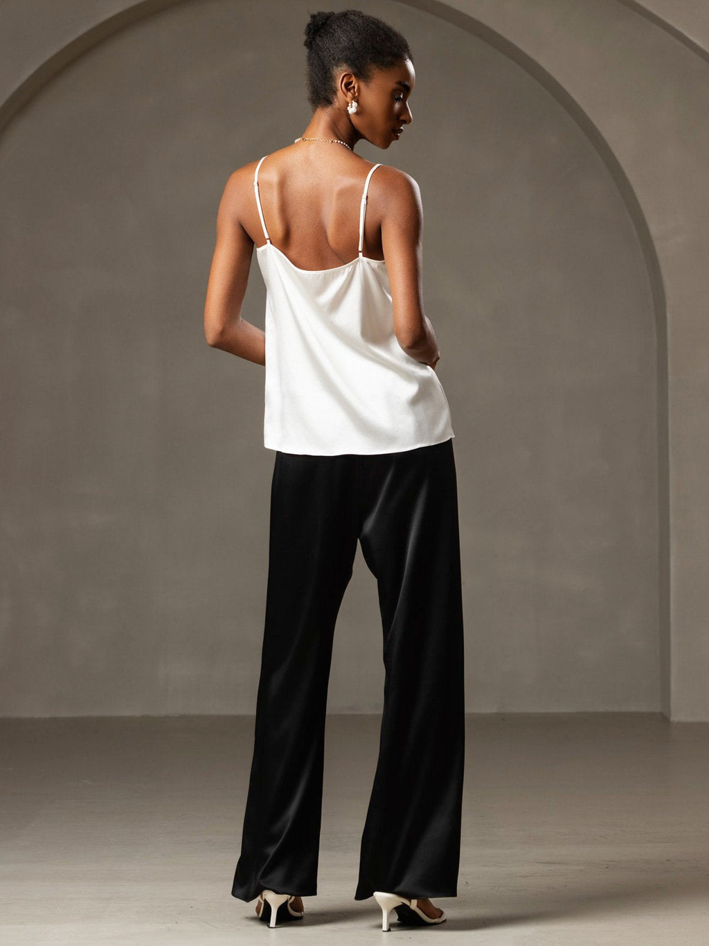 19Momme Silk Spaghetti Strap Camisole Top