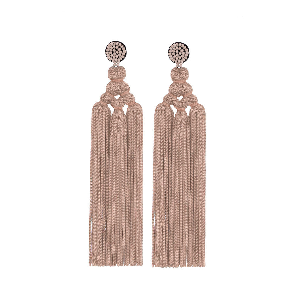 Braided Fringed Earrings