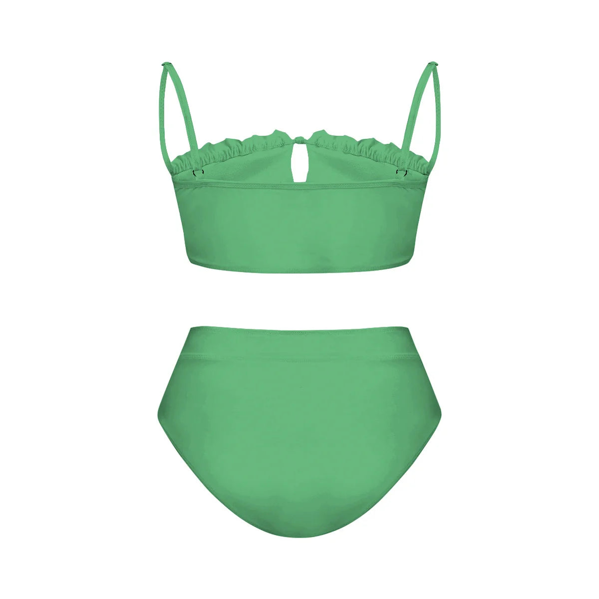 Green Straps Two-Piece Bikini Set