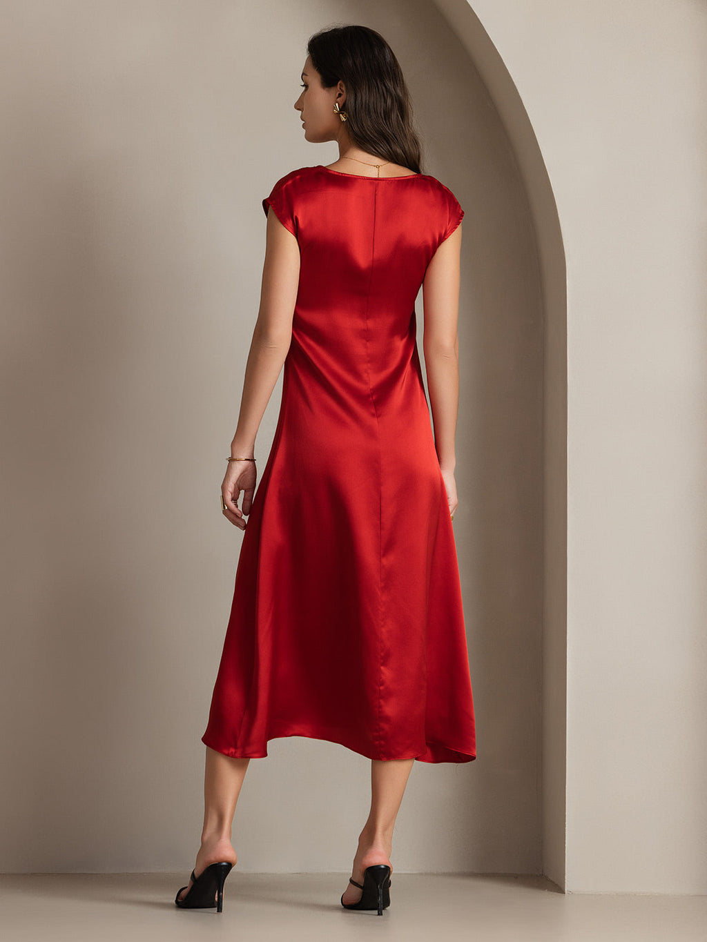 19Momme Silk U-neck Sleeveless Dress