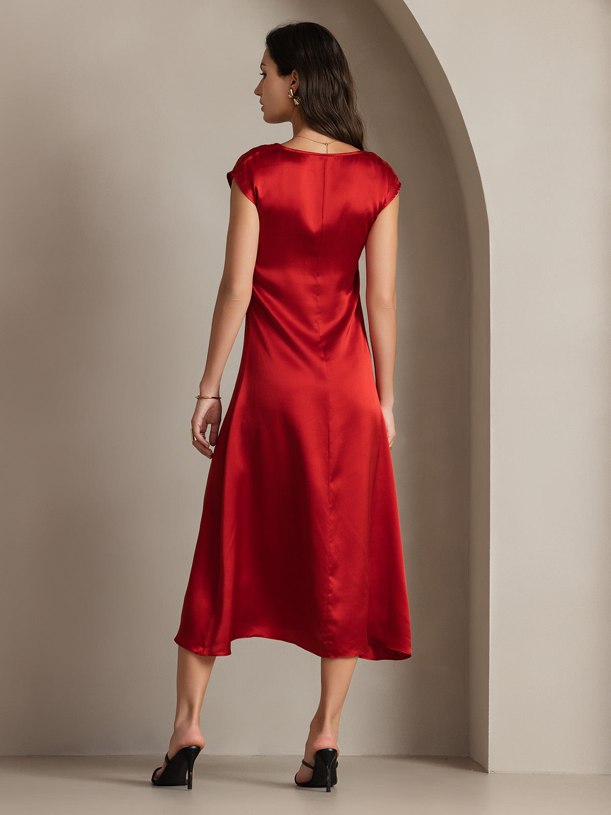 19Momme Silk U-neck Sleeveless Dress