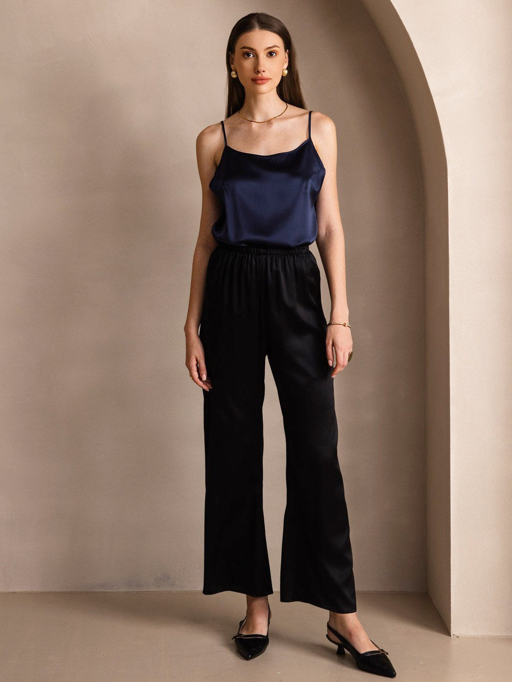 19Momme Silk Spaghetti Strap Camisole Top