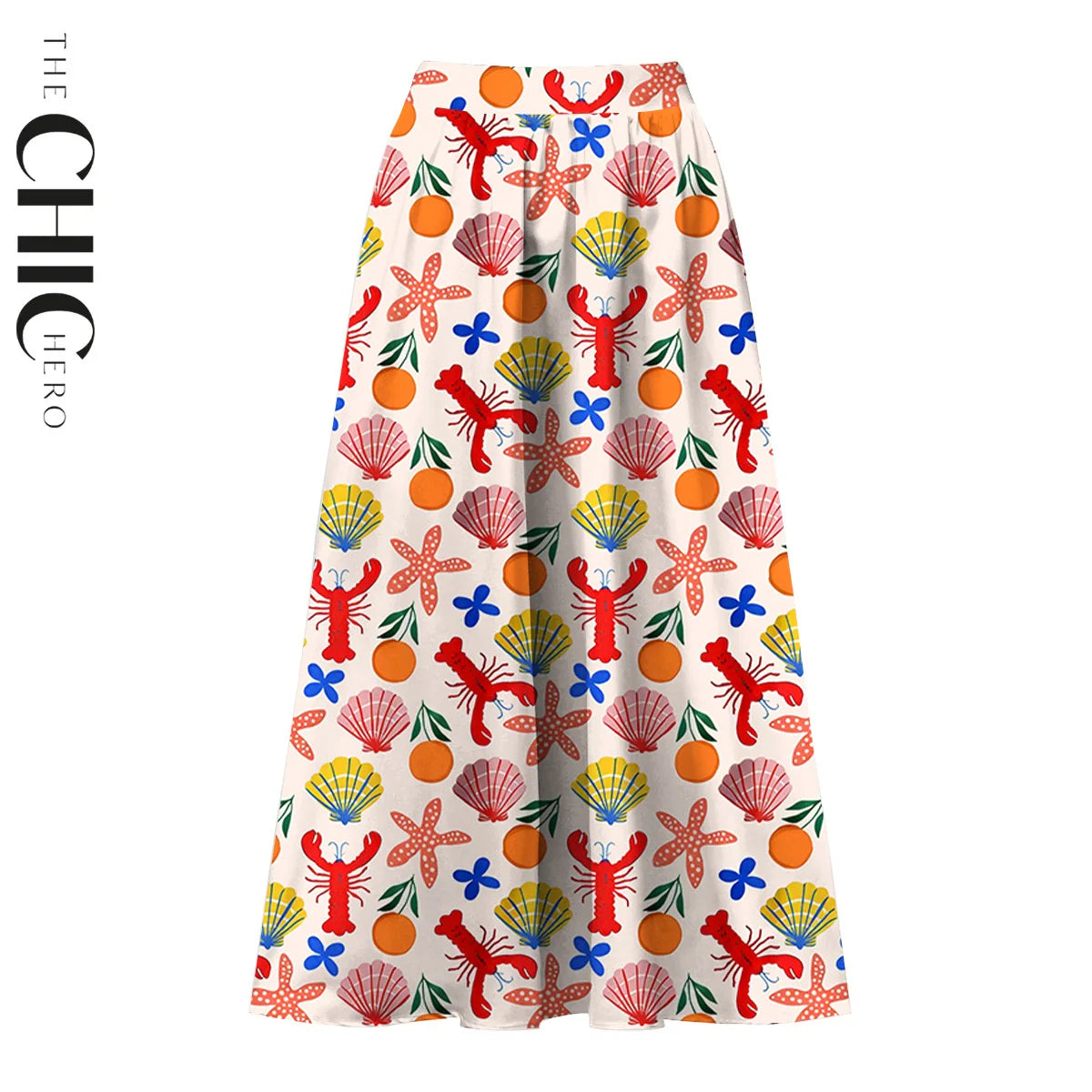 Tropical Seafood Lobster & Shell Pattern One-Piece Swimsuit&Skirt&Pants