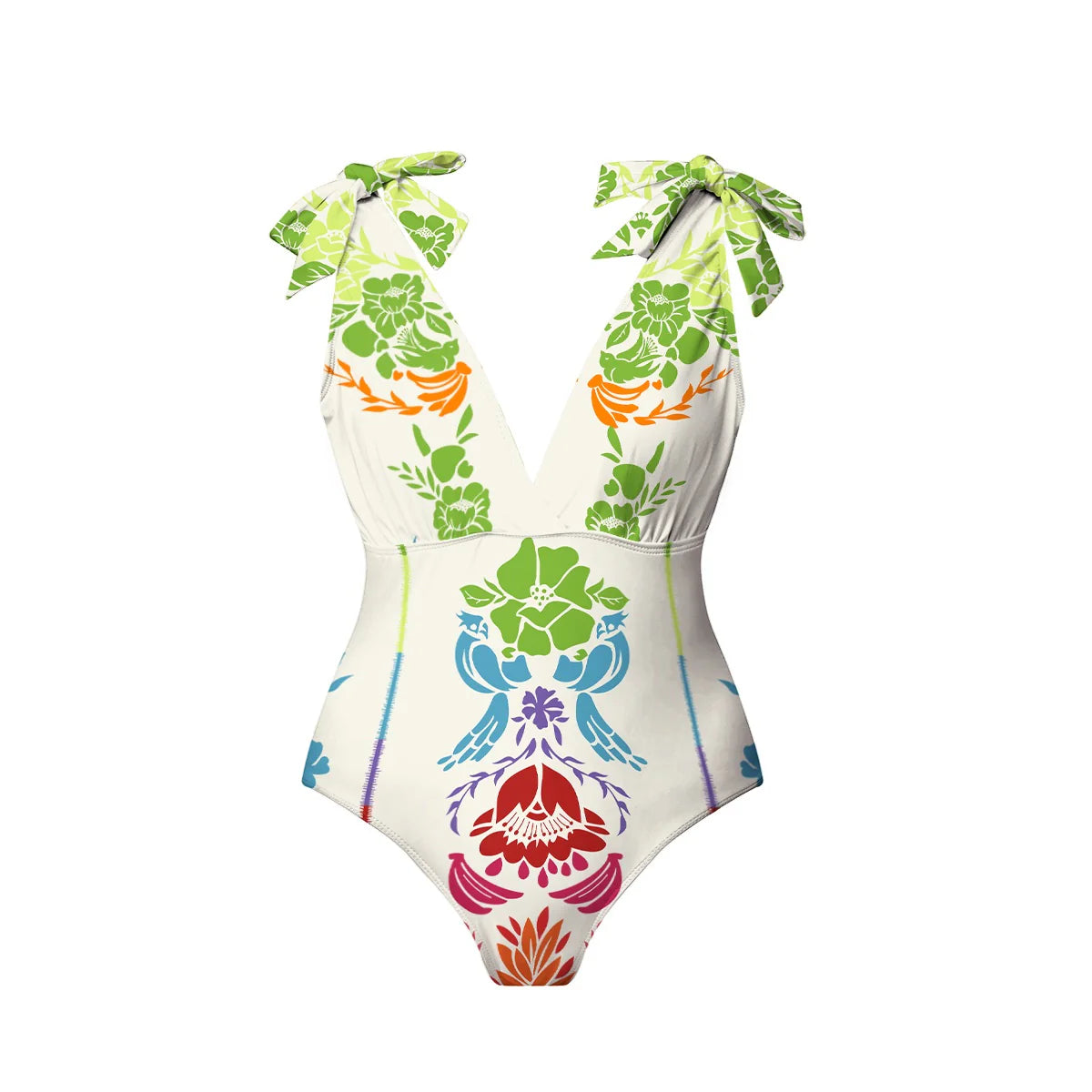 Tropical Graphic One-Piece Swimsuit&Skirt&Pants