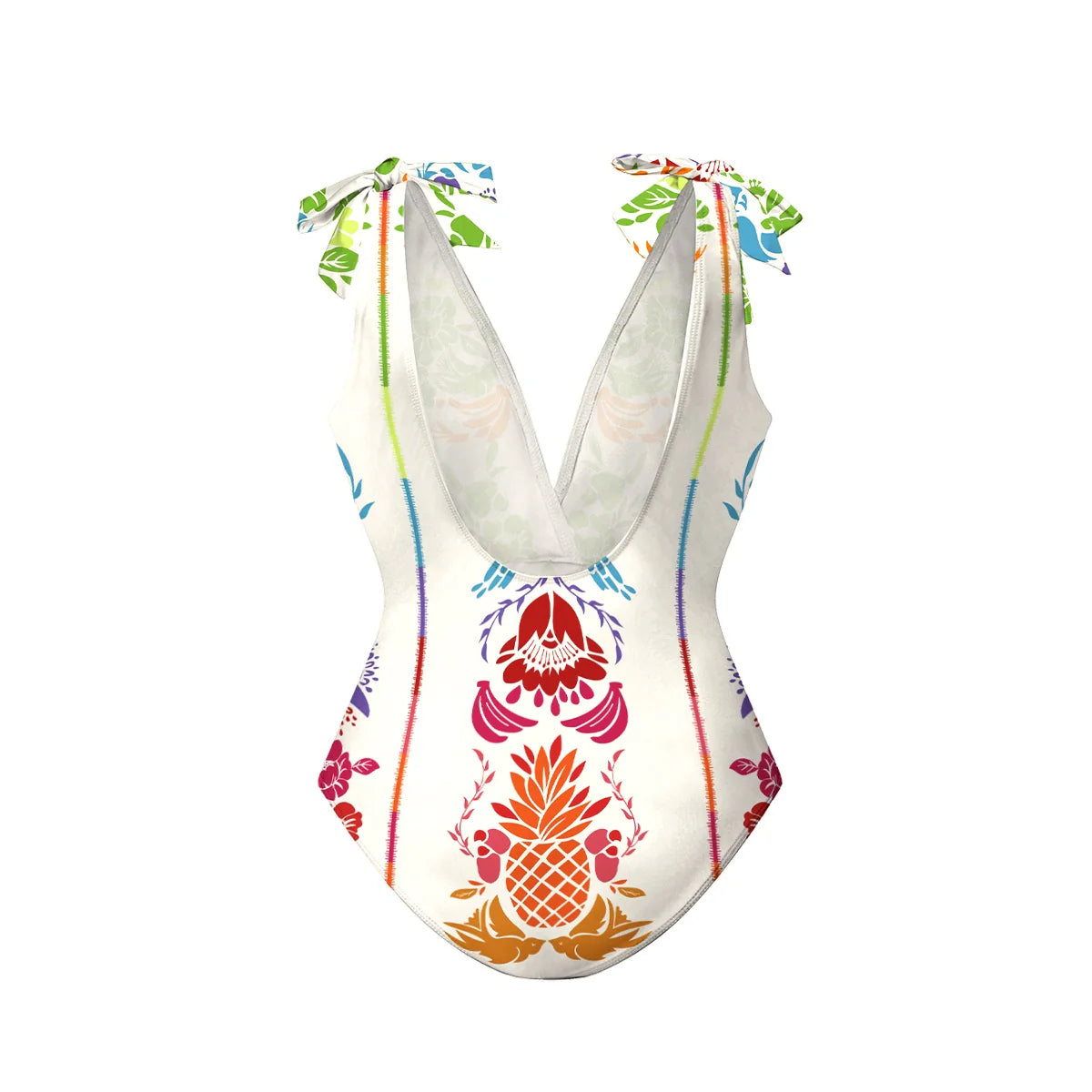Tropical Graphic One-Piece Swimsuit&Skirt&Pants