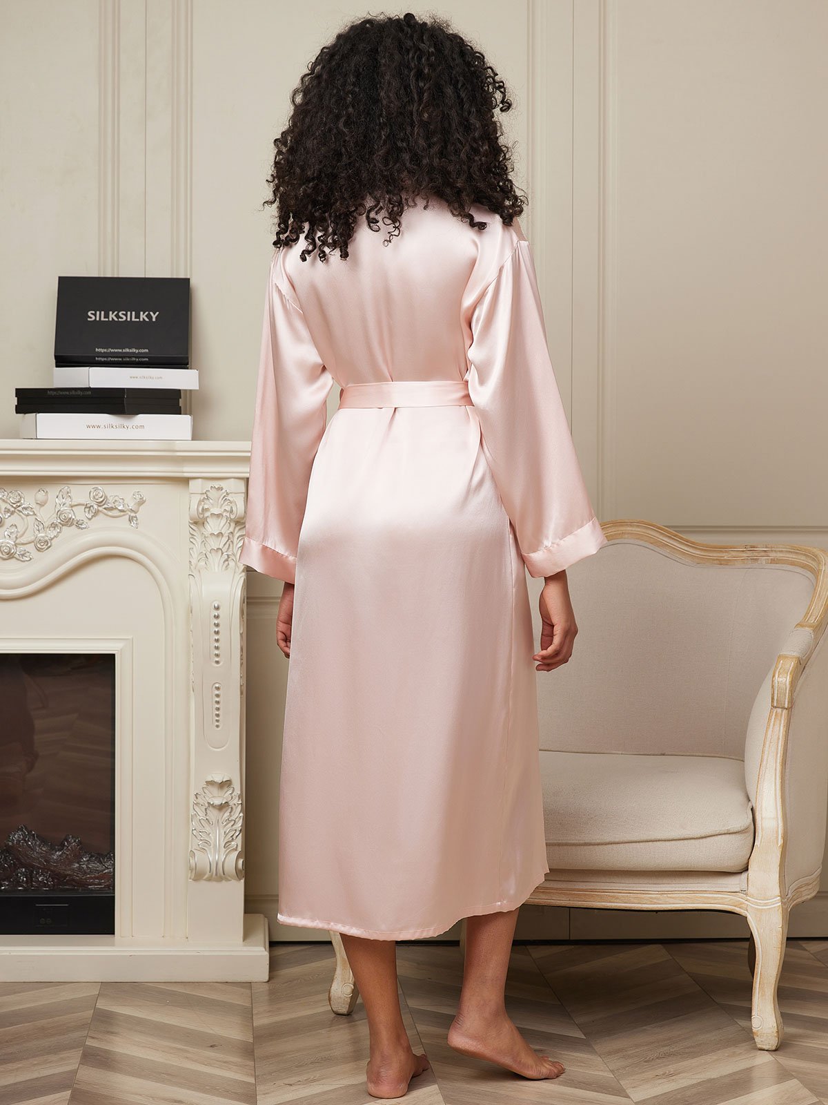 Women's Long Mulberry Silk Robe