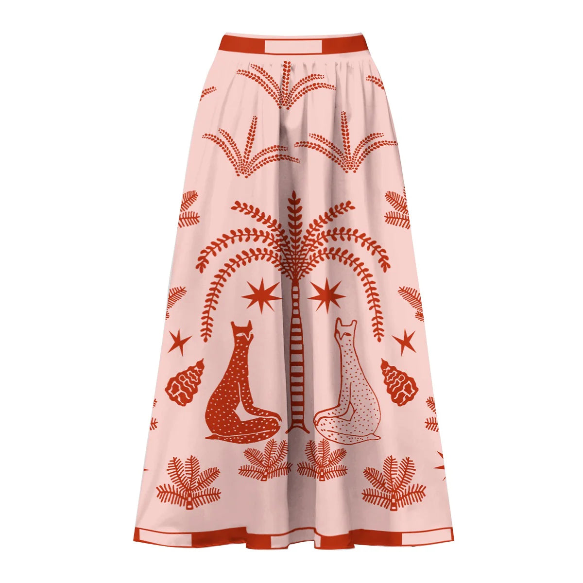 Boho Safari Animal & Palm Tree One-Piece Swimsuit&Skirt&Pants