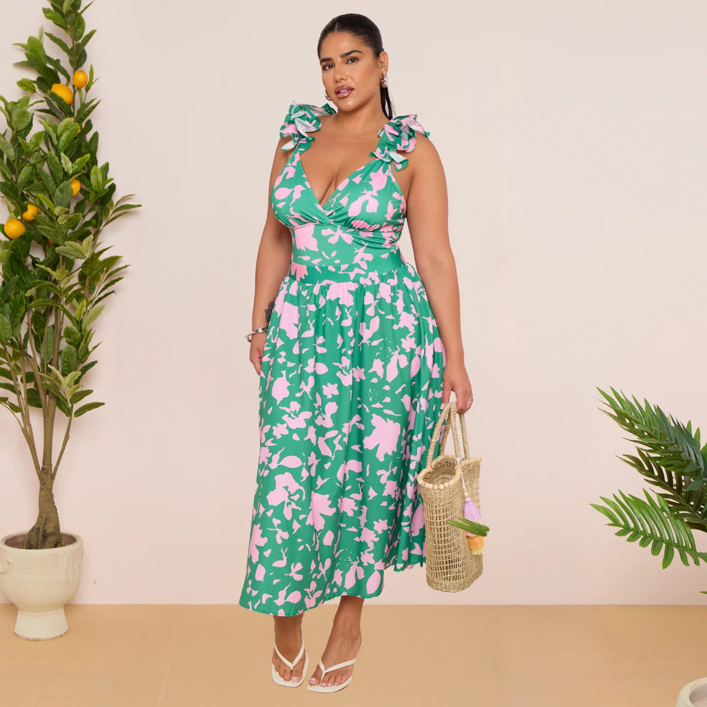 Indigo Chic Ruffled One Piece Swimsuit&Skirt&Pants
