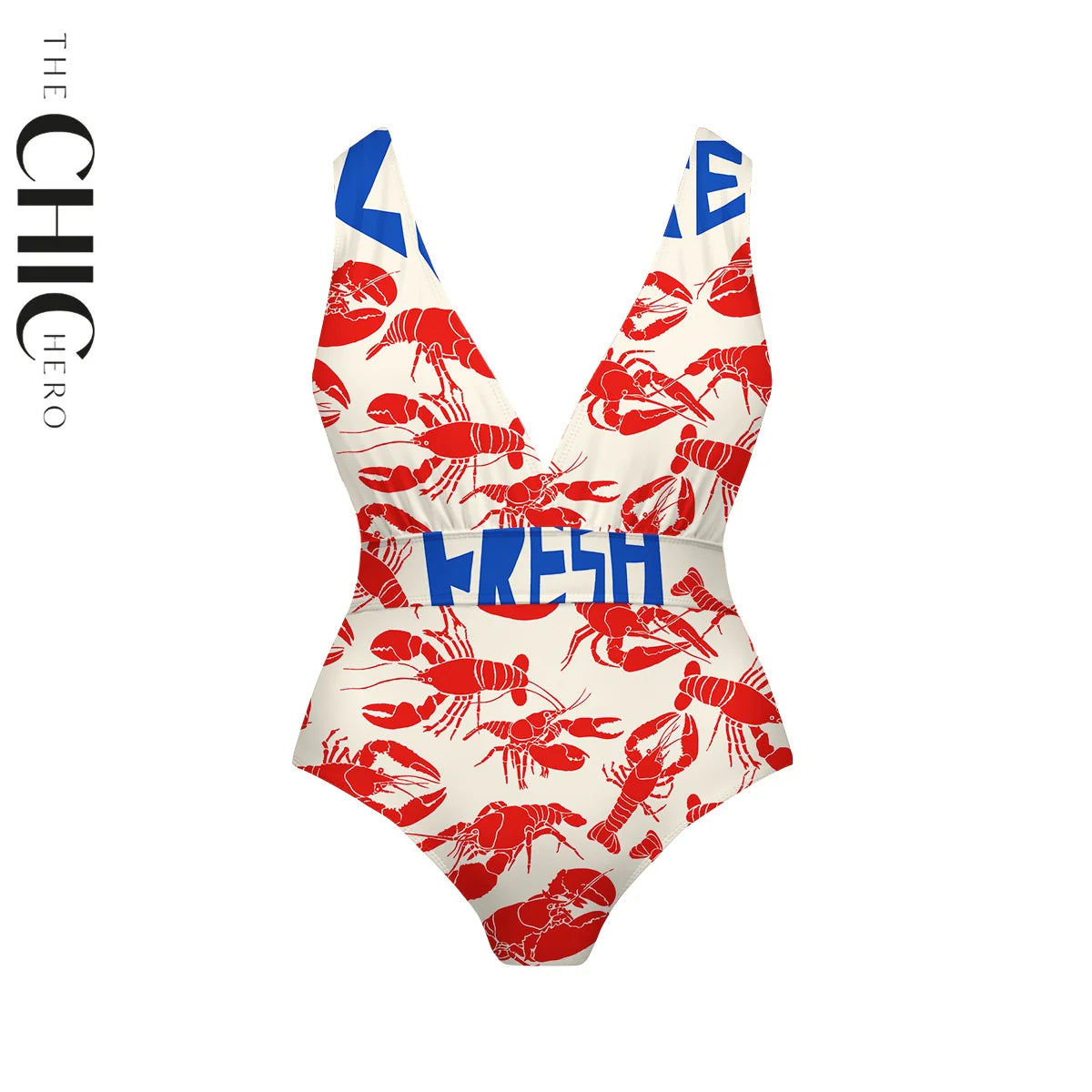 Seafood Lobster Crustacean Chic One-Piece Swimsuit&Skirt&Pants