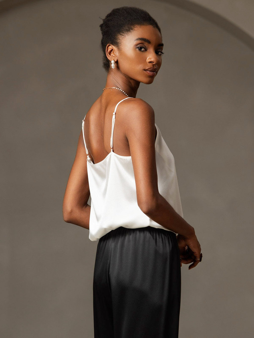 19Momme Silk Spaghetti Strap Camisole Top