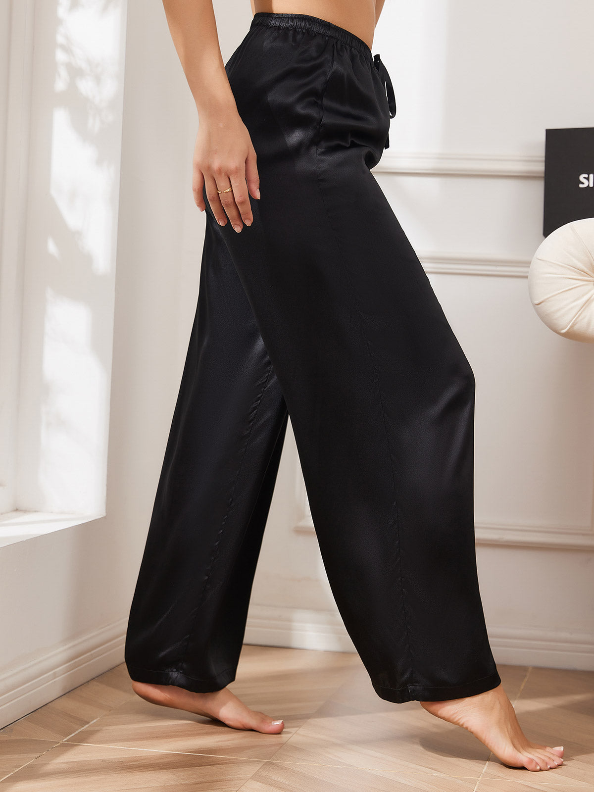 Women's Pure Silk Wide Leg Pants