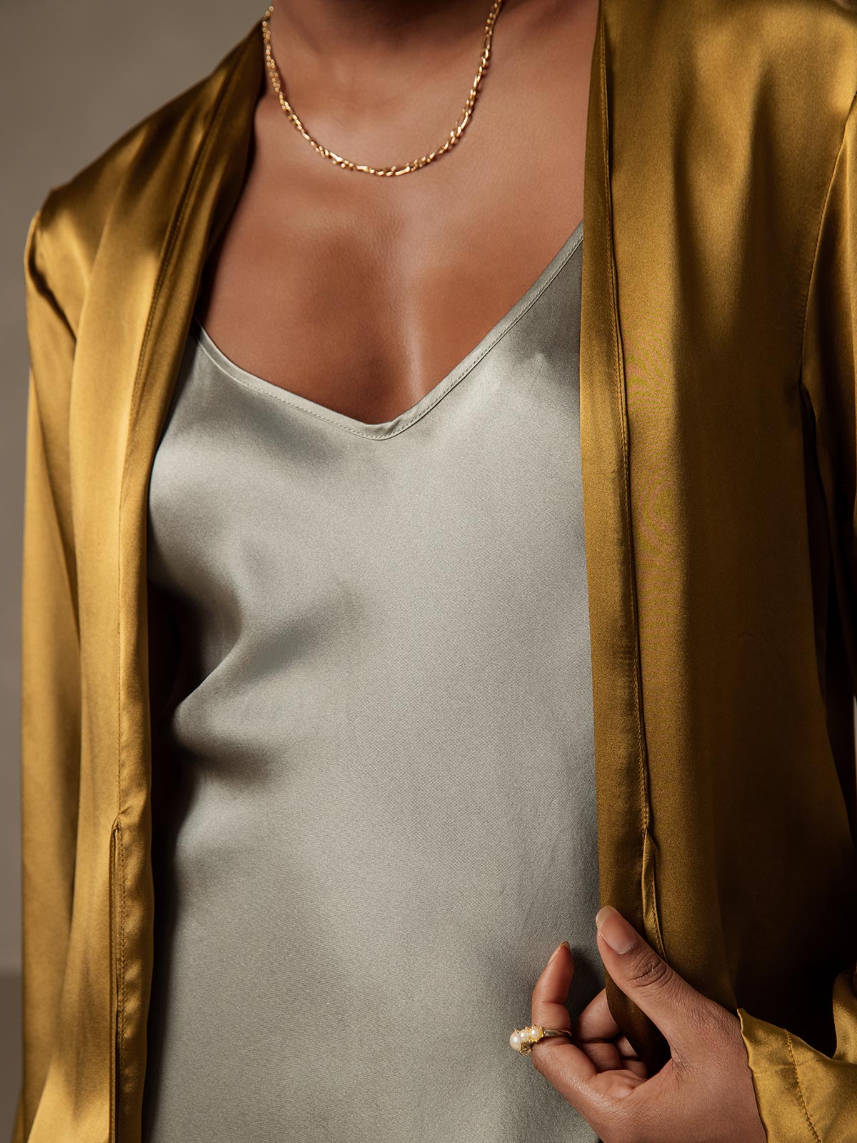 19Momme Silk Relaxed Tie Up Cardigan