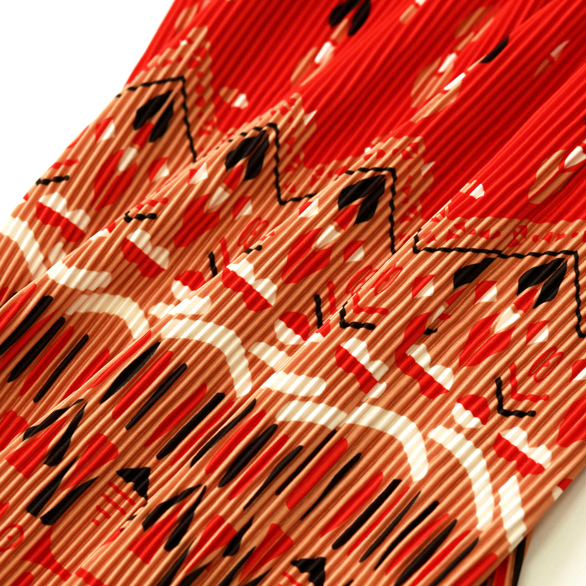 Bohemian Tribal Print V-Neck Vest Top & Pleated Pants