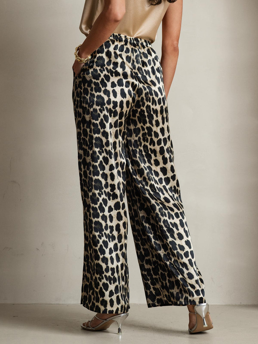 Women's Pure Silk Wide Leg Pants
