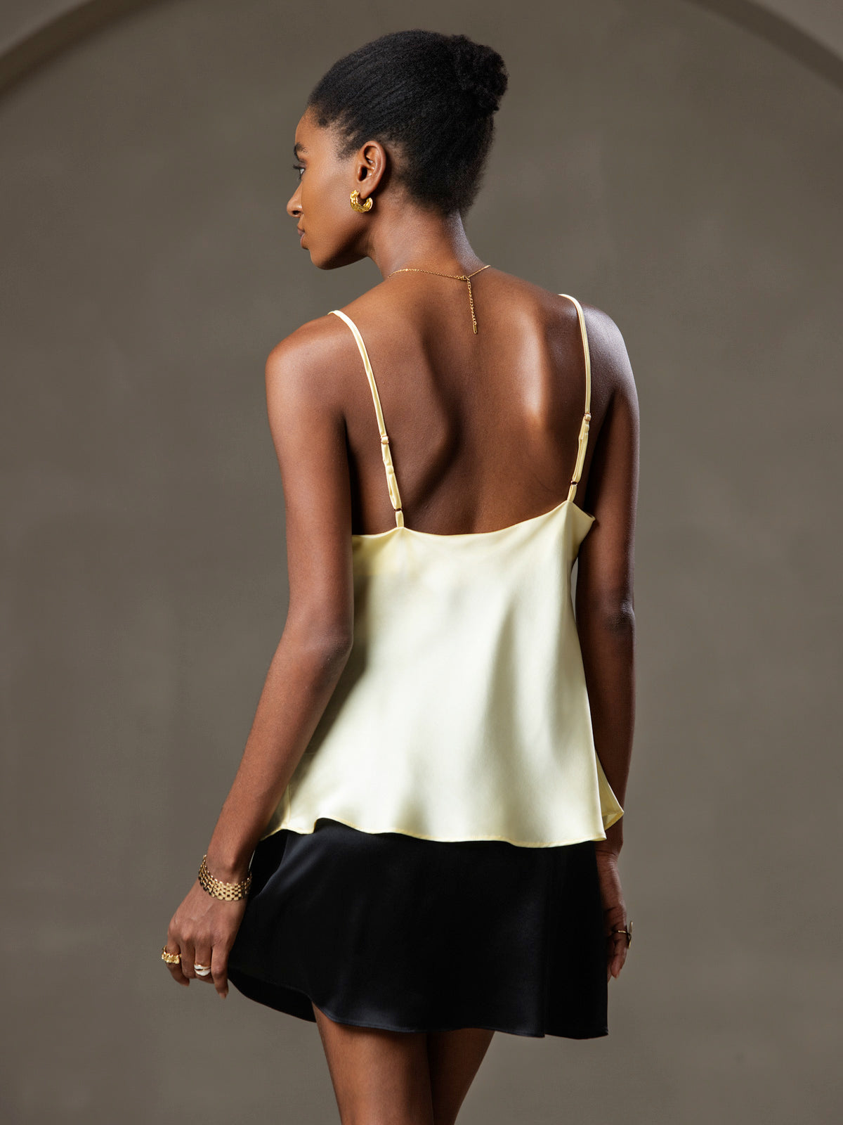 Pure Silk Spaghetti Strap Camisole Top