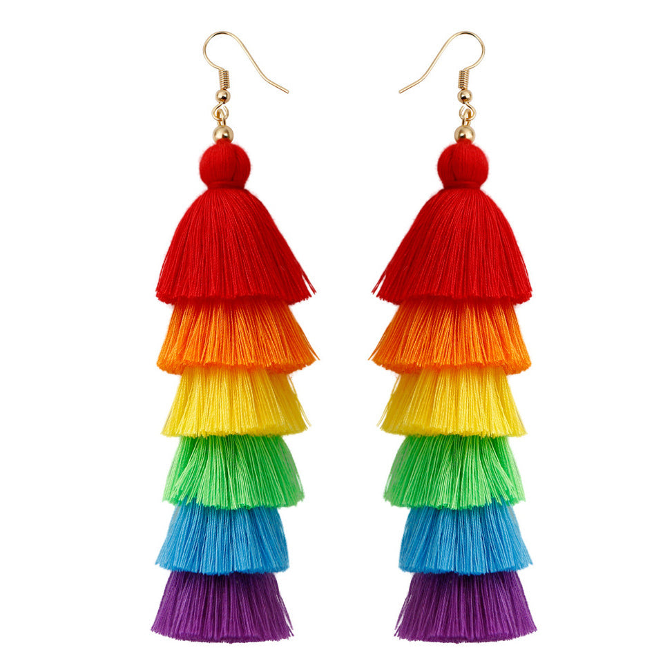 Bohemian Rainbow Earrings