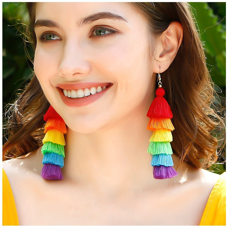 Bohemian Rainbow Earrings