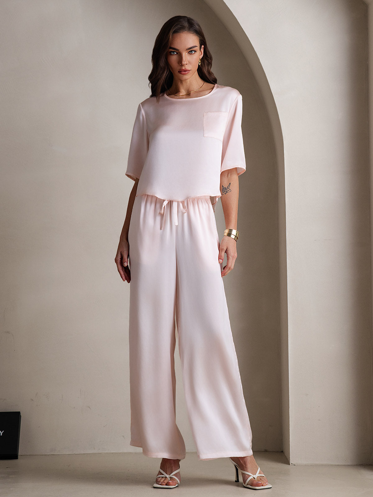 Women‘s Pure Silk Pajama Set