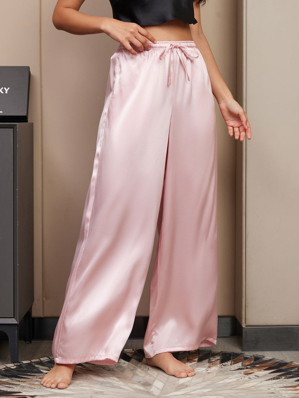 Women's Pure Silk Wide Leg Pants