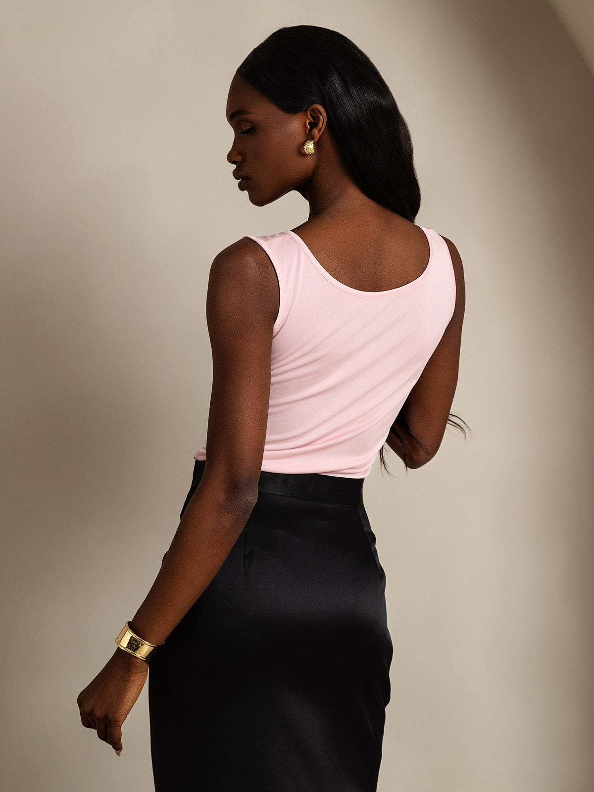 Silk Knitted Lounge Sleeveless Tank Top