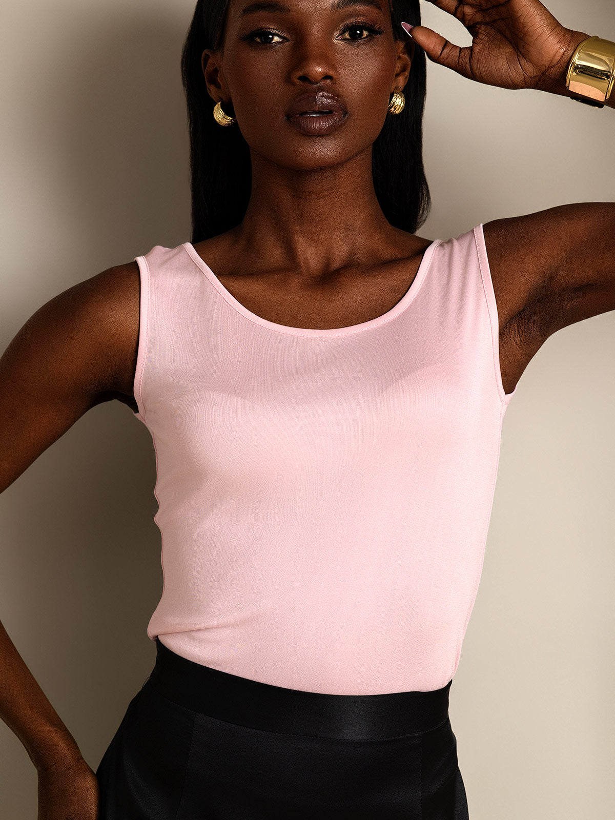 Silk Knitted Lounge Sleeveless Tank Top