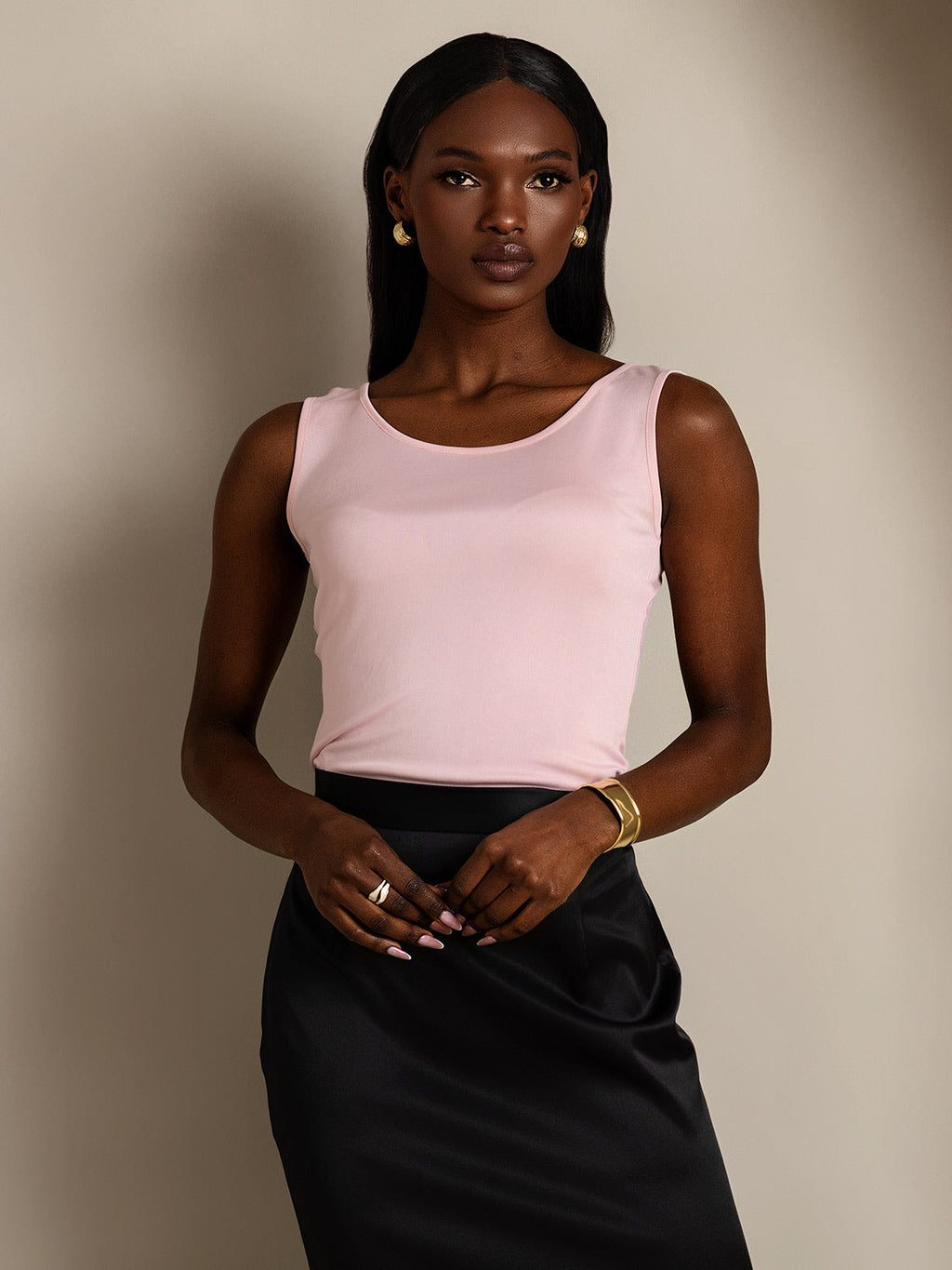 Silk Knitted Lounge Sleeveless Tank Top