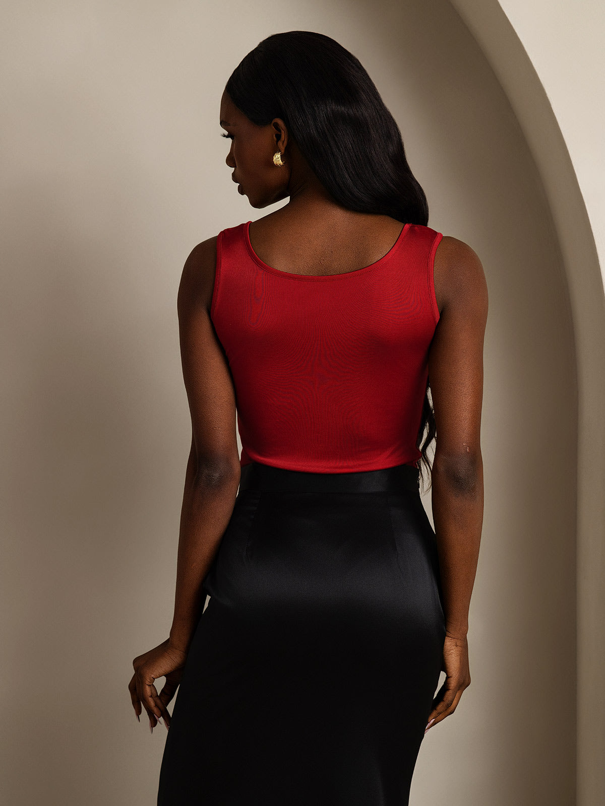 Silk Knitted Lounge Sleeveless Tank Top