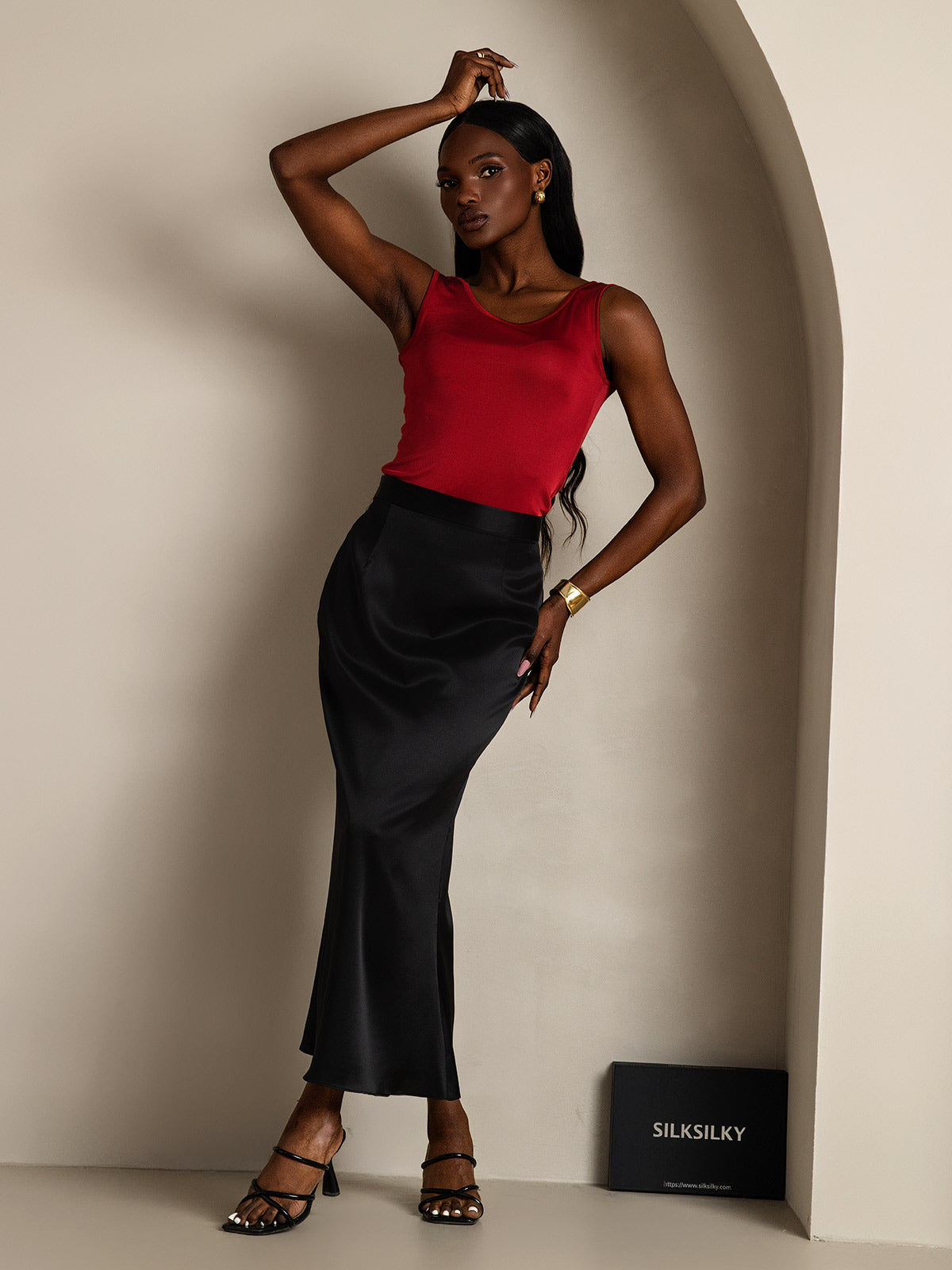 Silk Knitted Lounge Sleeveless Tank Top