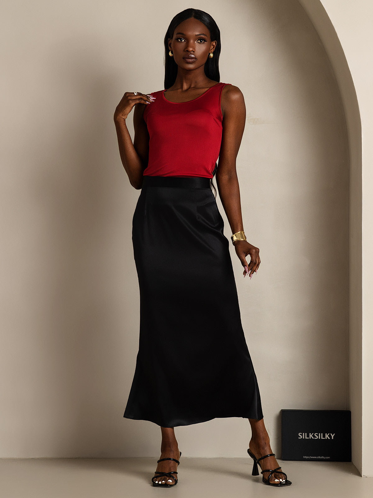 Silk Knitted Lounge Sleeveless Tank Top