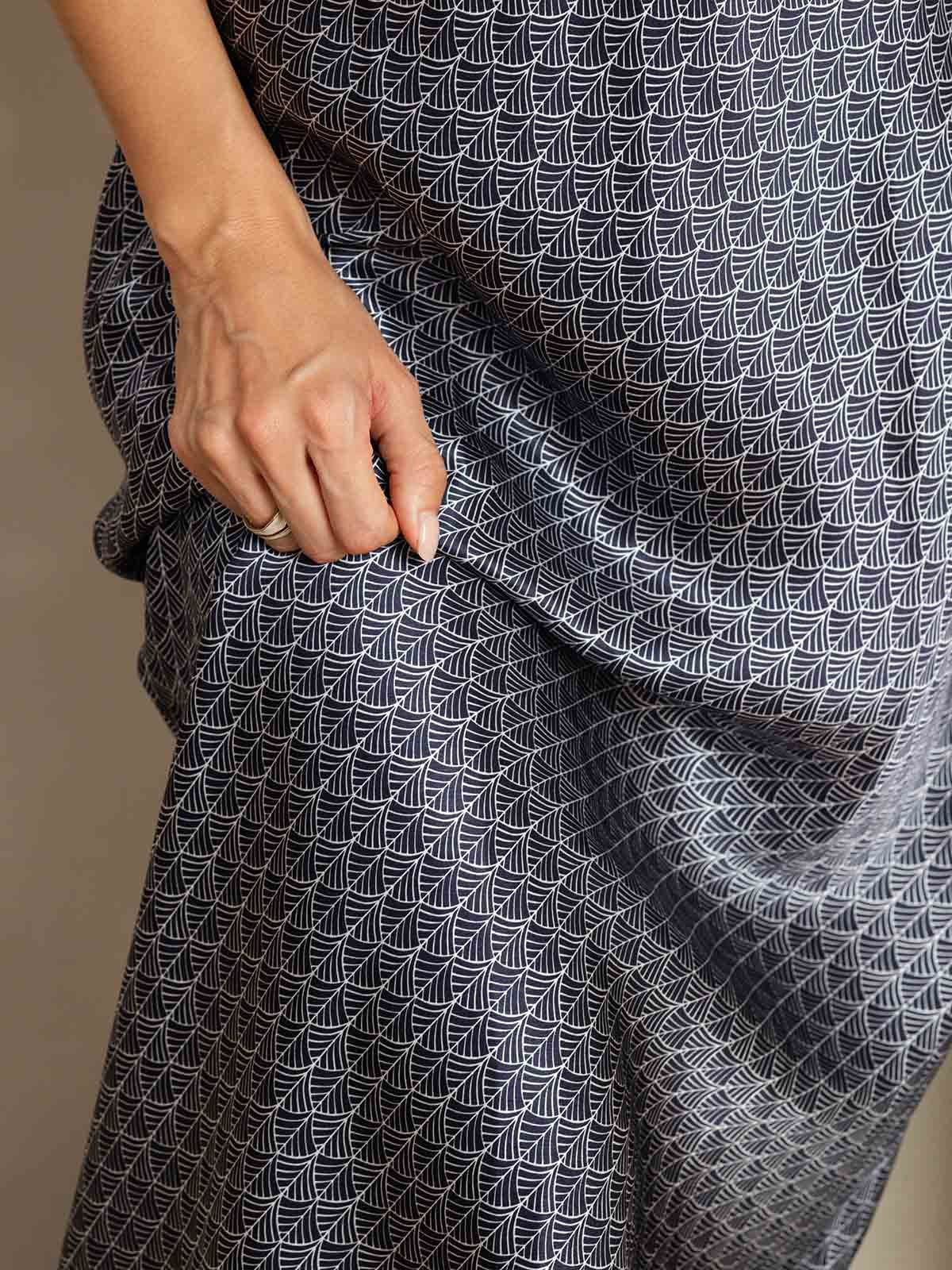 19Momme Silk V Neck Adjustable Strap Midi Dress