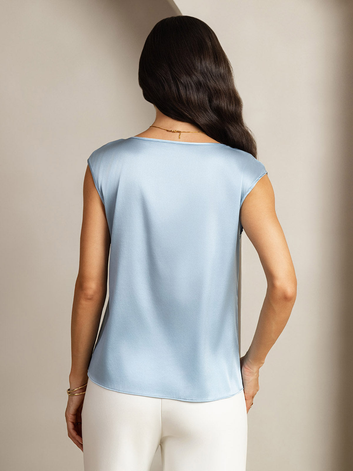 19Momme Silk Cap Sleeve Tank Top