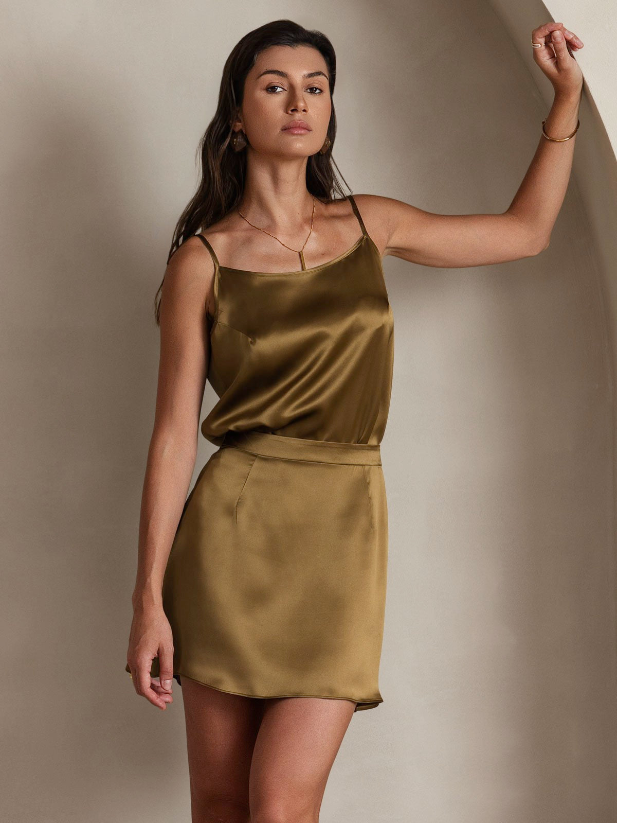 19Momme Silk Spaghetti Strap Camisole Top