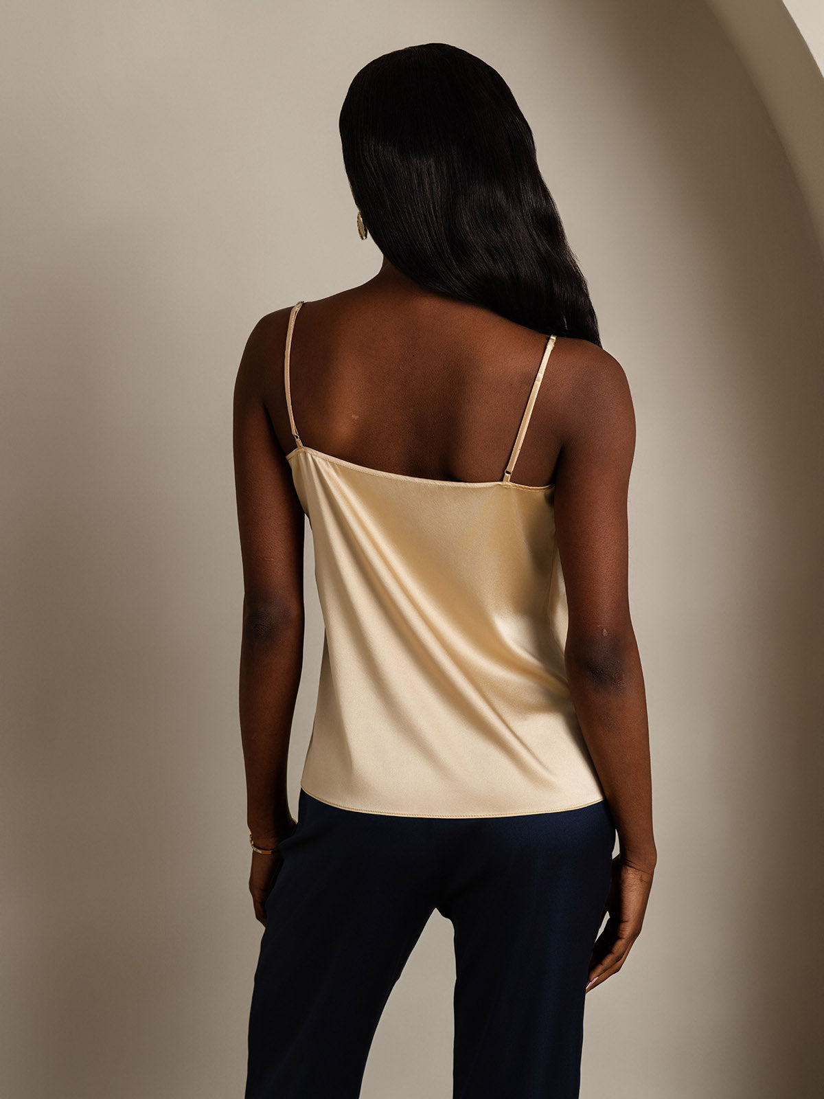 19Momme Silk Spaghetti Strap Camisole Top