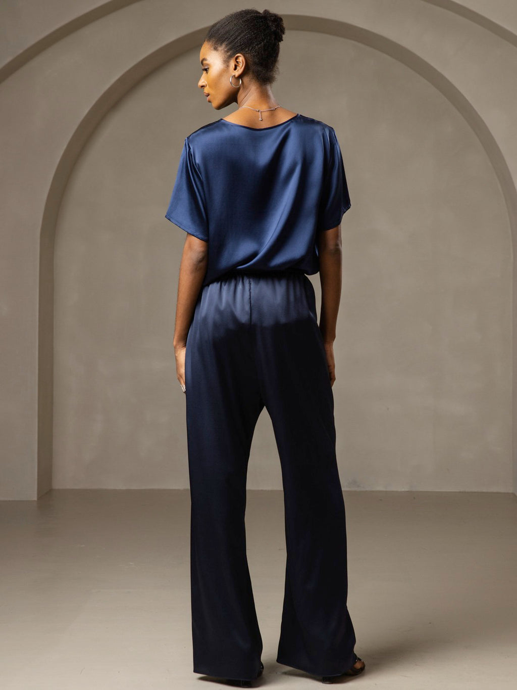 Pure Silk Short Sleeve T-shirt (pants not included)
