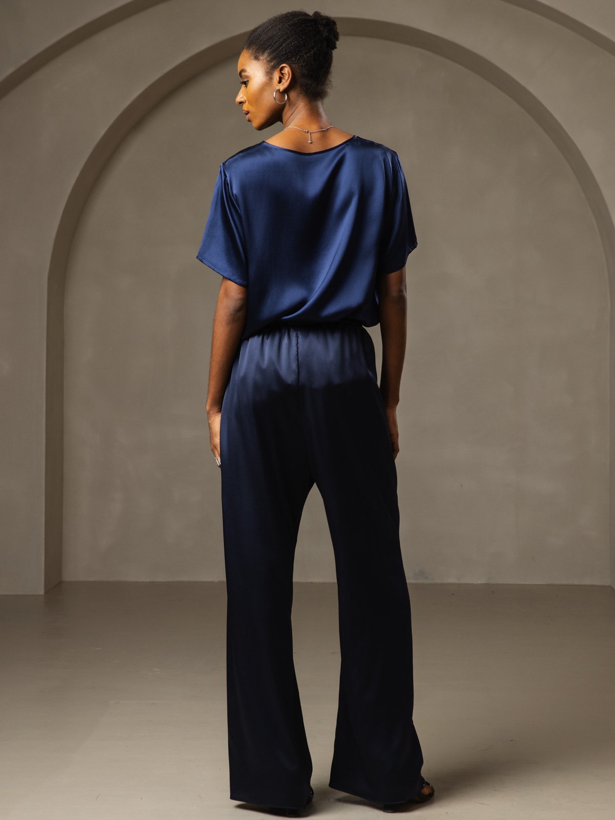 Pure Silk Short Sleeve T-shirt (pants not included)